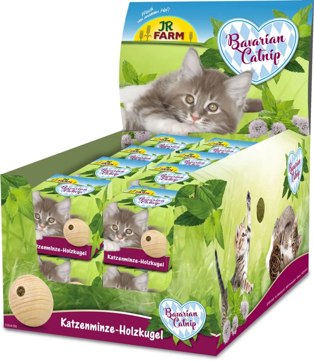 JR Cat Bavarian Catnip Wooden Ball Ø 5cm