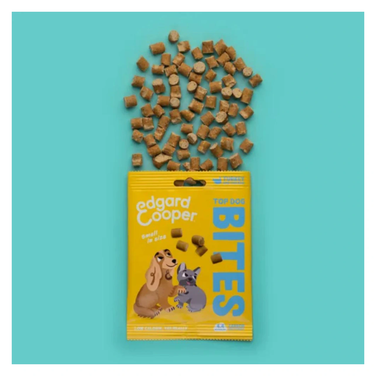 Edgard & Cooper Top Dog Bites Small kalkun og kylling 50 g