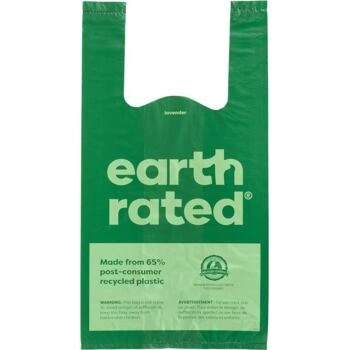 Earth Rated Øko hømhømposer Lavendel med håndtag 120 stk