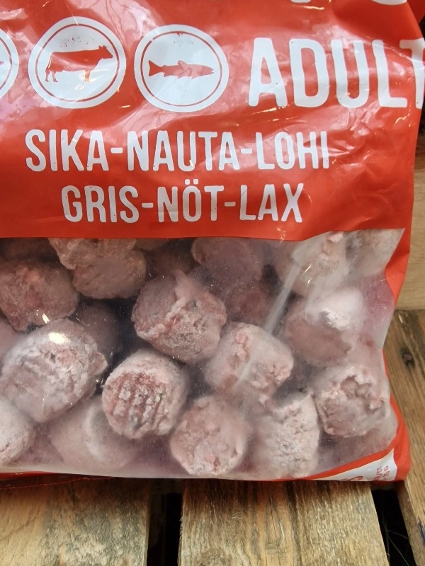 MUSH Vaisto Gris Okse Laks XL Rød 3 kg - Naturligt BARF hund
