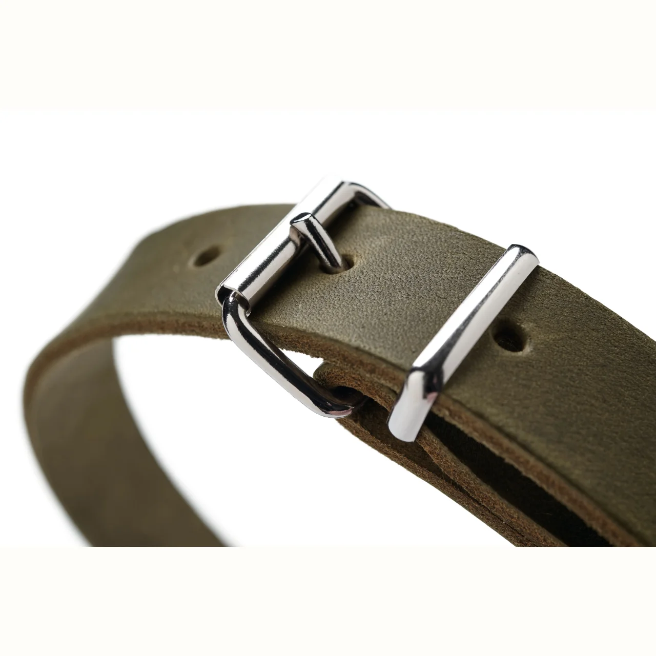 Hunter Aalborg Sport Oliven 37 hundehalsbånd - 28-33 cm