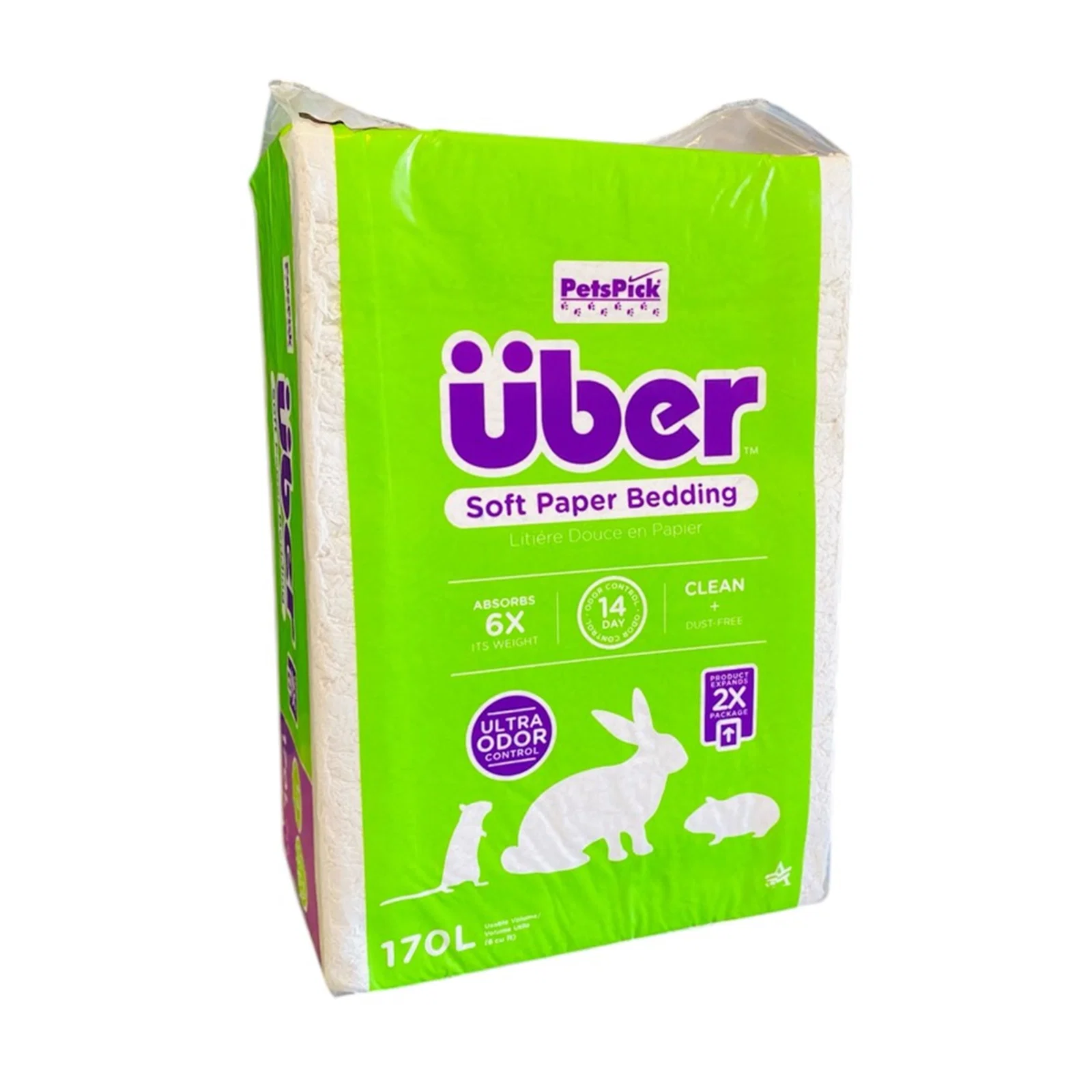 ÜBER Papirstrøelse 170 L Hvid