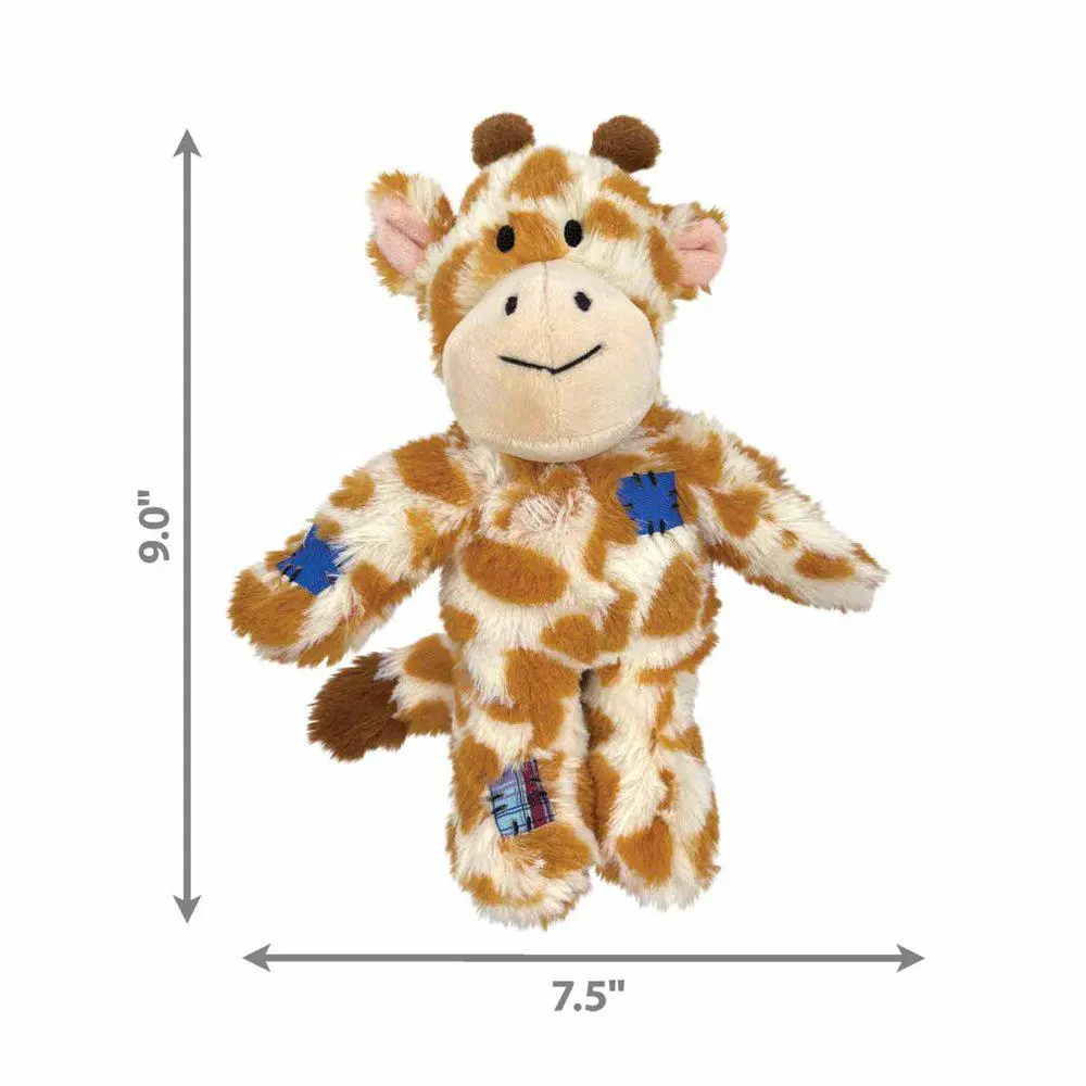 KONG Wild Knots Giraffe S/M 24x20,5x9 cm - bamse med reb