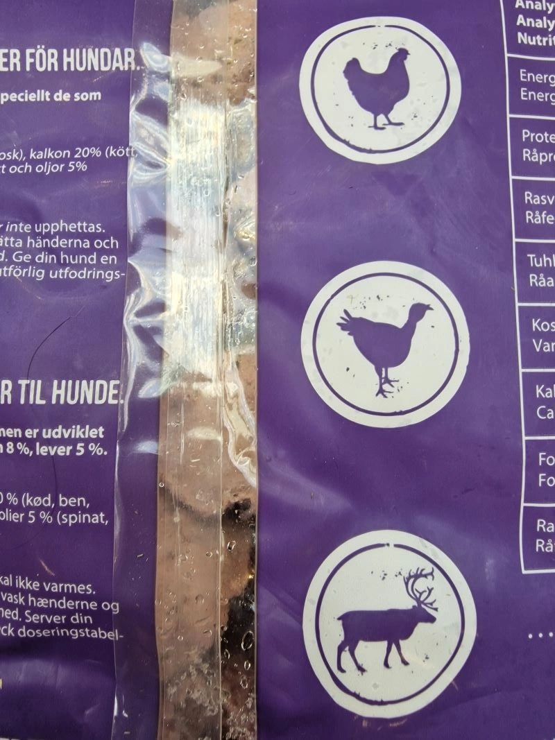 MUSH Vaisto Lilla Kylling Kalkun Rensdyr 800 g - Naturligt hundefoder