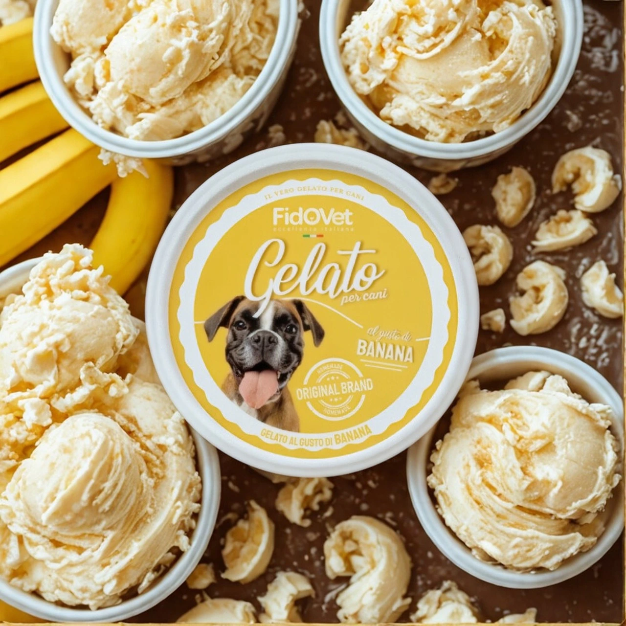 FidoVet Gelato Banan - Hundeis