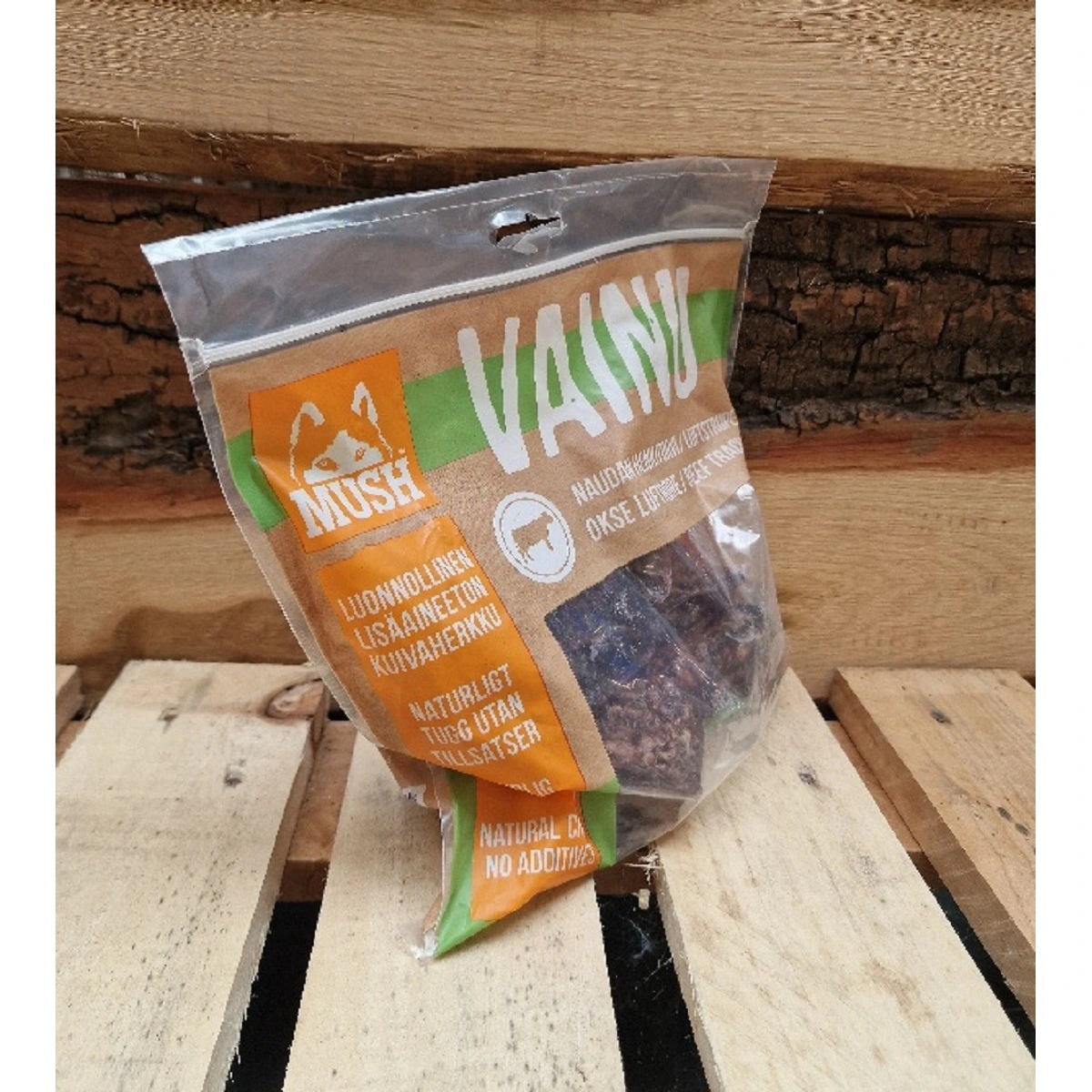 MUSH VAINU Hundesnack Okseluftrør 200 g - naturlige tyggeben til hunde