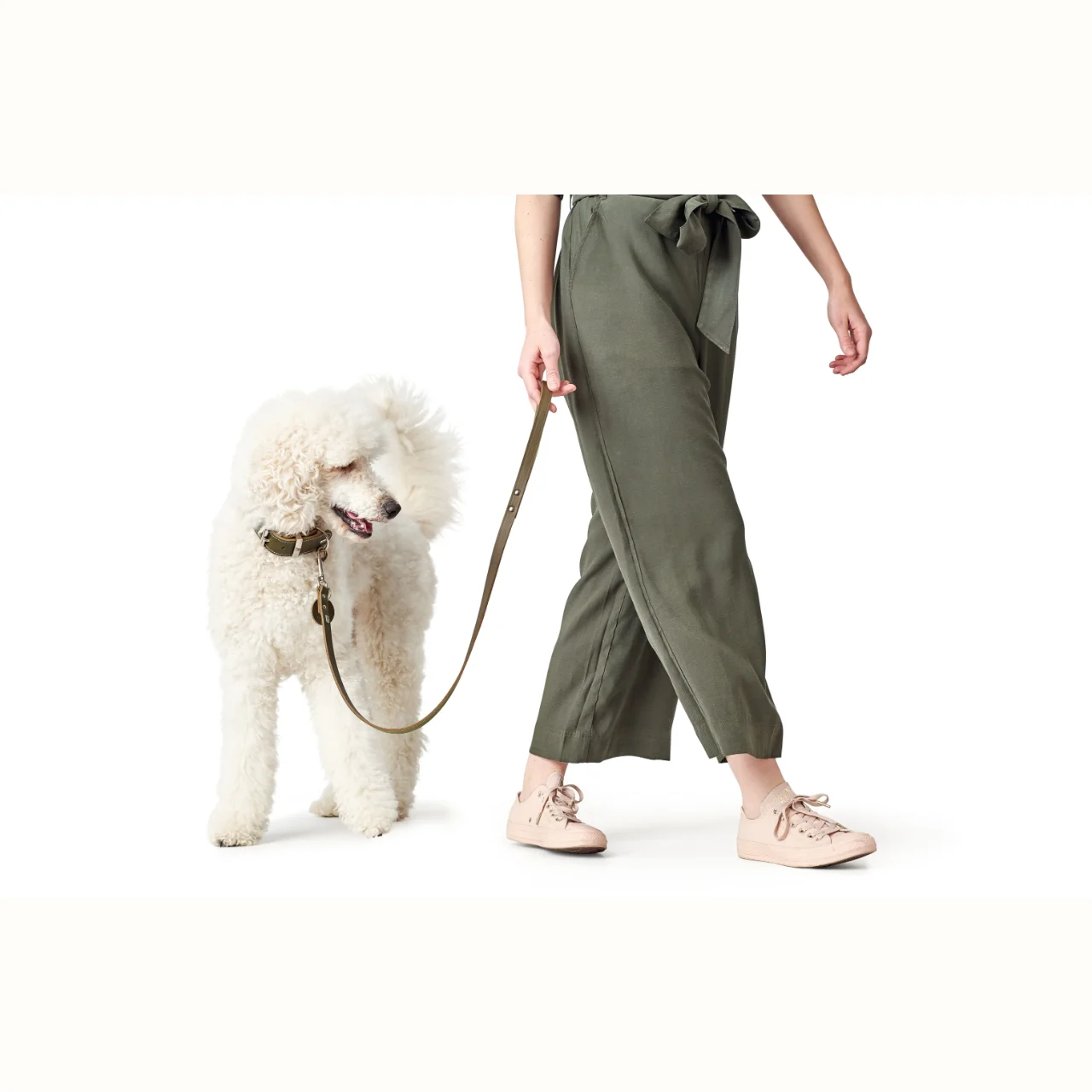 Hunter Aalborg Sport Oliven 37 hundehalsbånd - 28-33 cm