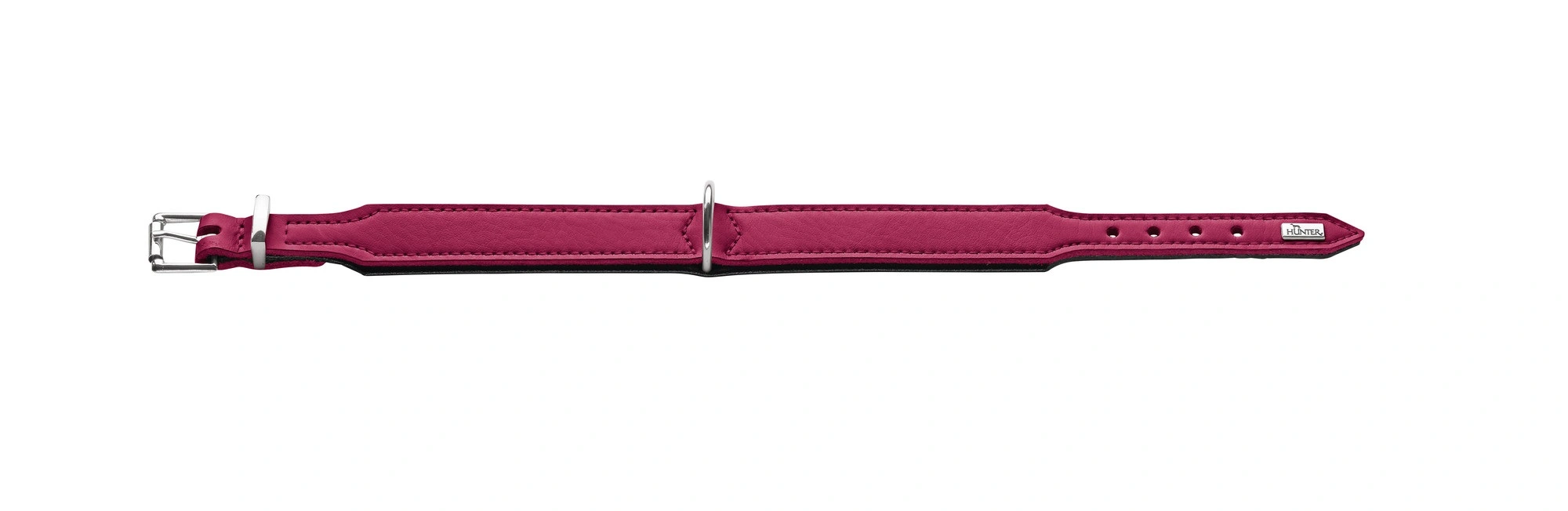 Hunter Basic halsbånd str.37 Pink - 30,0-34,5 cm