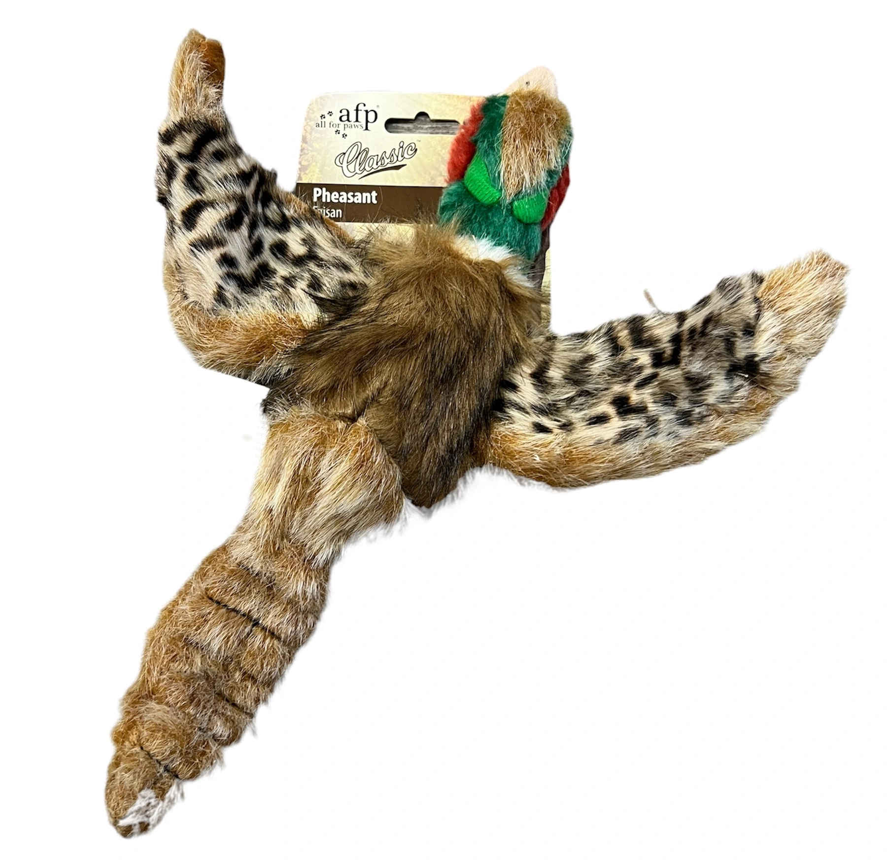 AFP Fasan Large 32x32 cm - plys hundebamse med squeaker