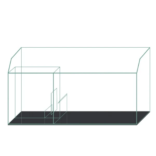 Blau Gran Cubic Super Reef 122 Black 366 liters Saltvandsakvarium