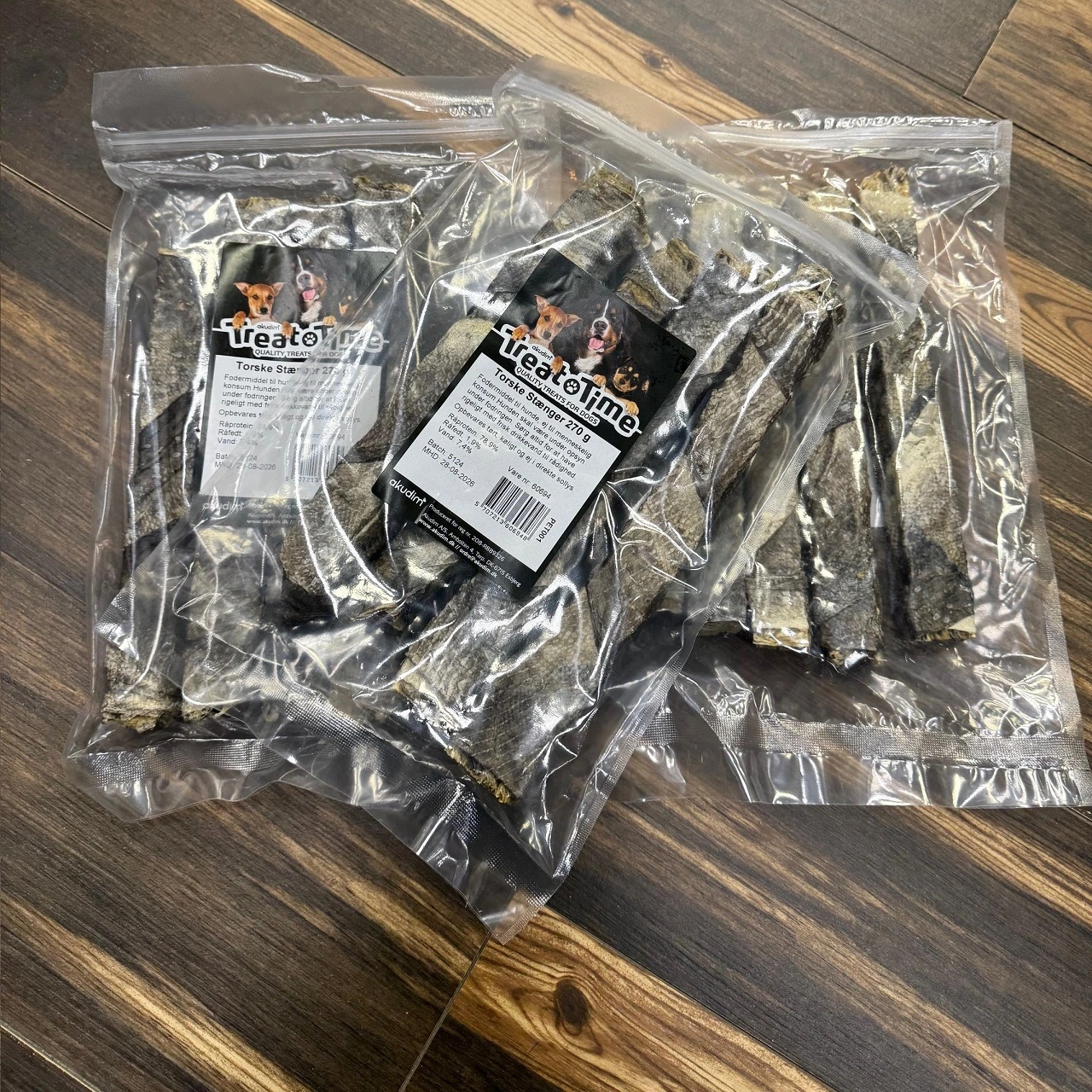 Treattime Torskesnacks 270 g - Naturlige hundesnacks
