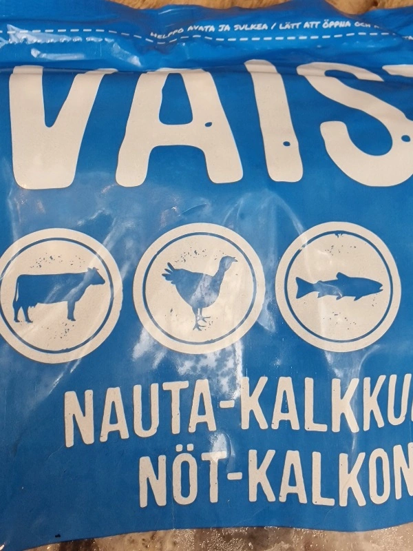 MUSH Vaisto Blå Okse Kalkun Laks - 3 kg råfoder til hund