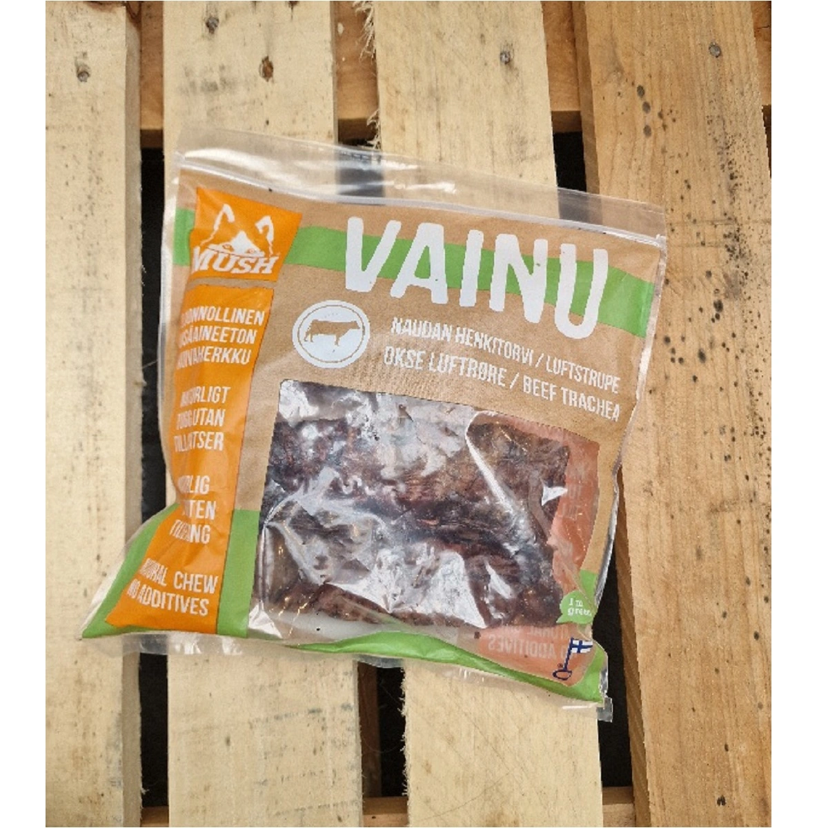 MUSH VAINU Hundesnack Okseluftrør 200 g - naturlige tyggeben til hunde