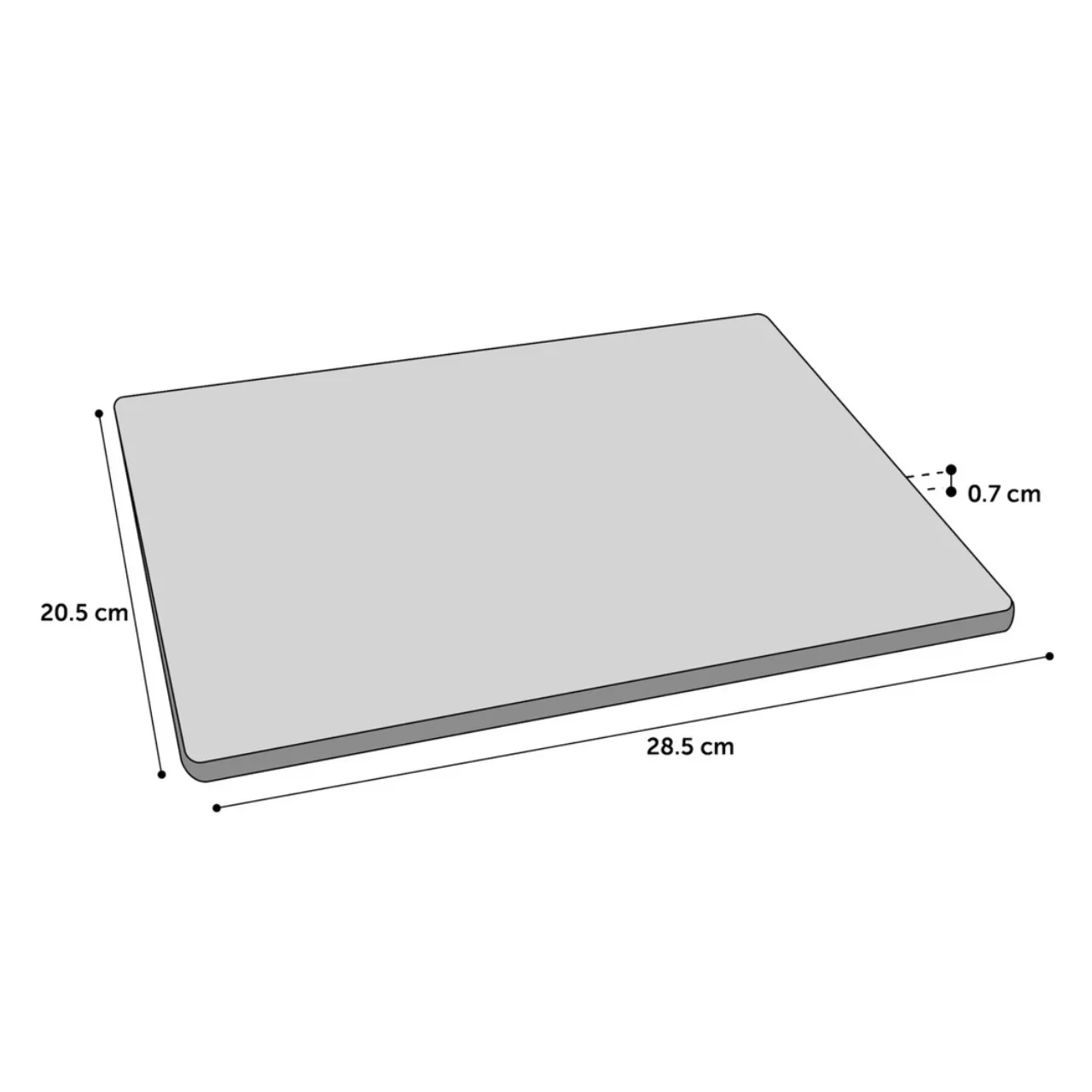 Flamingo DOLO køleplade til kanin og smådyr grå L 30x20x0,7 cm