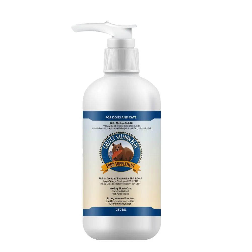 Grizzly Plus Vildlakseolie 250 ml