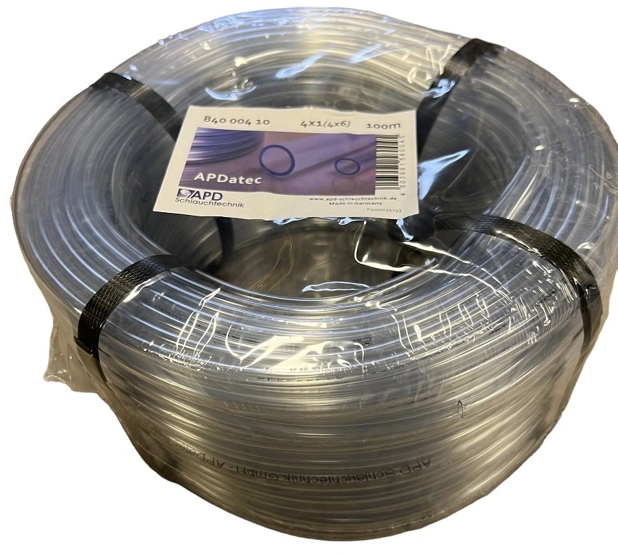 Luftslange (klar) 100 meter 4/6 mm