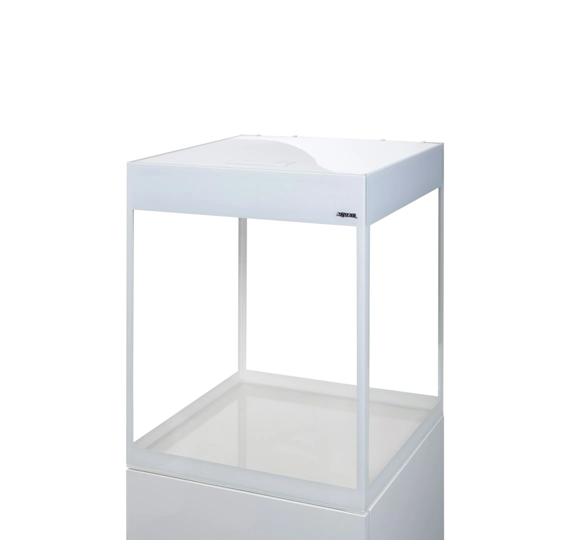 Glossy akvarie Cube 50x50x63 cm 135 L Hvid
