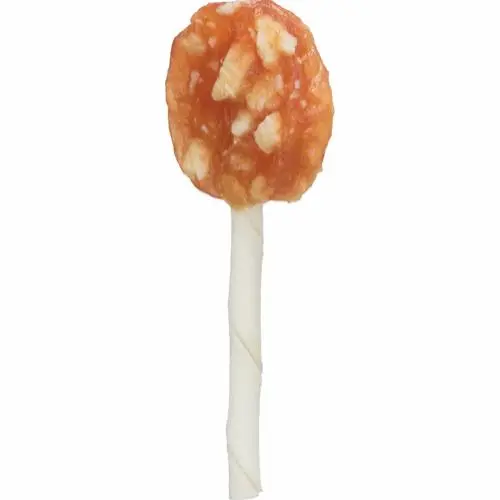 Denta Fun Slikkepind med kylling og ost 10 cm - sjov hundesnack