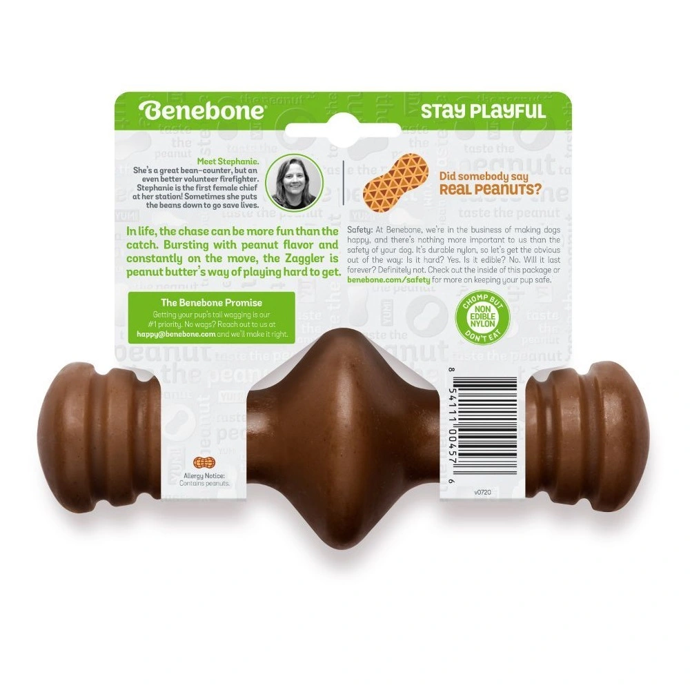 Benebone Zaggler Peanut M - tyggeben med peanut
