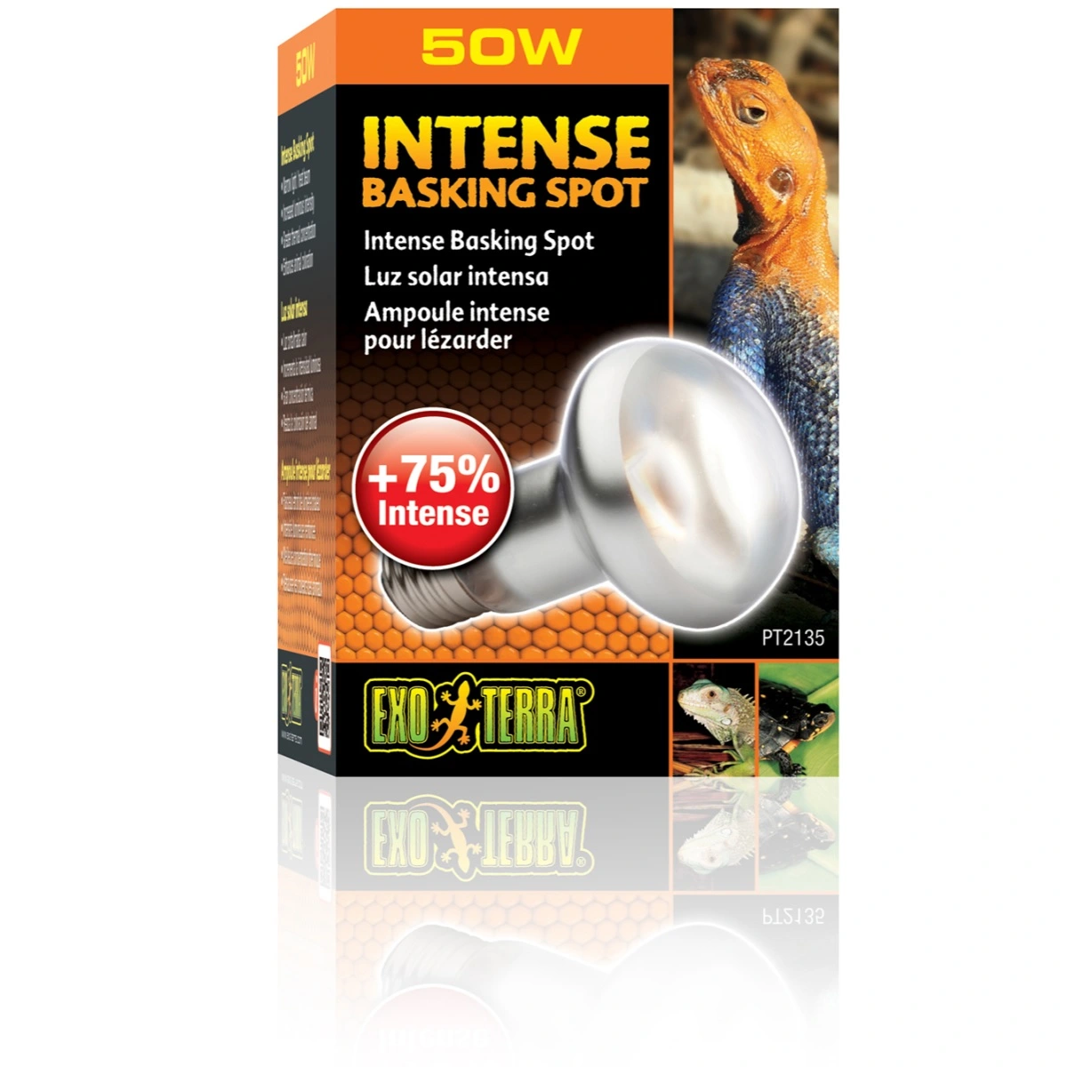 Exo Terra Intense Basking Spot 50 W - Effektiv UVA-varmespot til terrarier