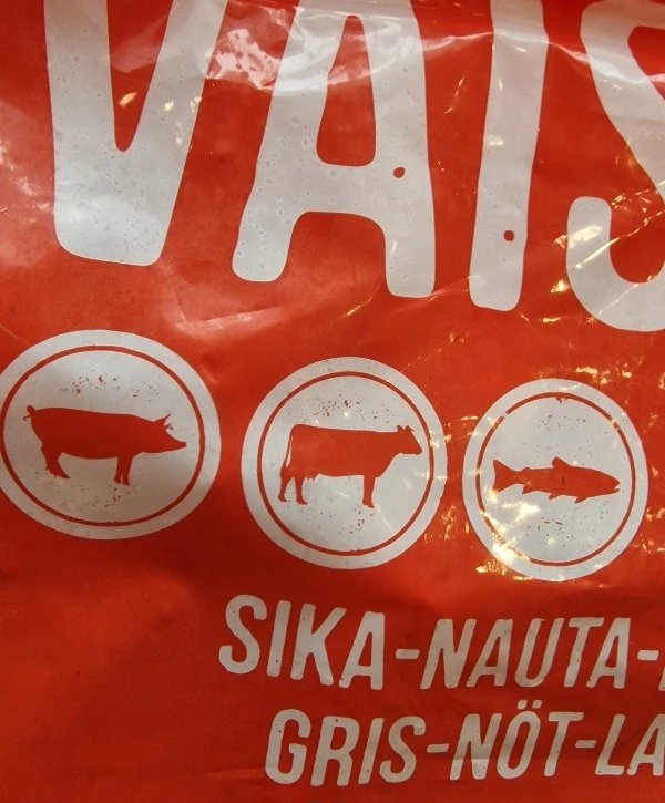 MUSH Vaisto Gris Okse Laks XL Rød 3 kg - Naturligt BARF hund