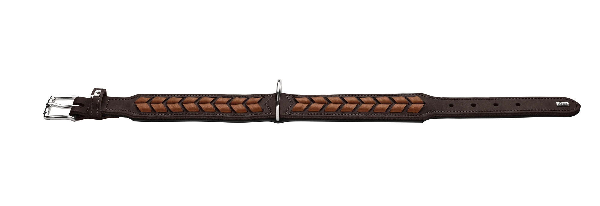 Hunter Halsbånd El Paso S-M Brun/Sort 50 - 37-43 cm