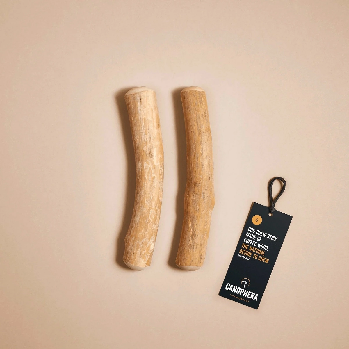 Canophera Kaffetræ S - naturligt tyggelegetøj til små og mellemstore hunde