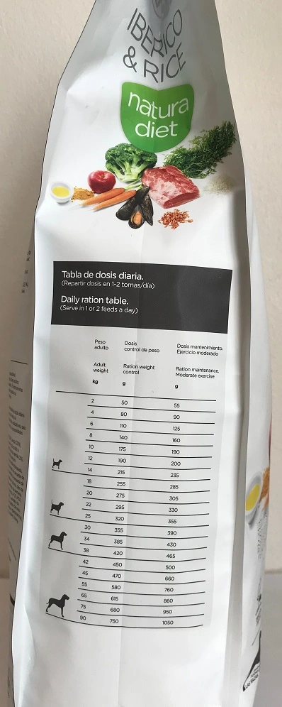 Natura Diet Iberico og Ris Hundefoder 3 kg - Naturlig ernæring