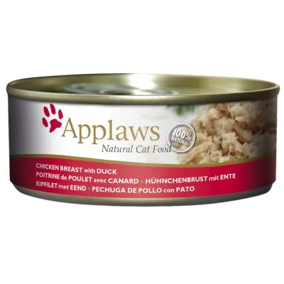 Applaws kattevådmad Kylling og And 156 g