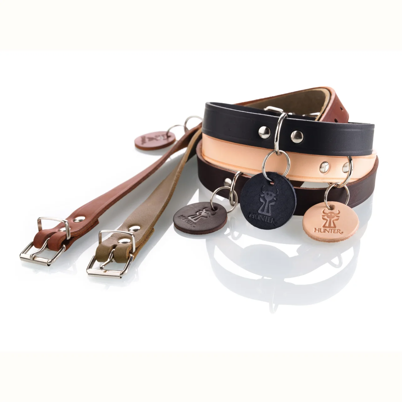 Hunter Aalborg Sport Oliven 37 hundehalsbånd - 28-33 cm