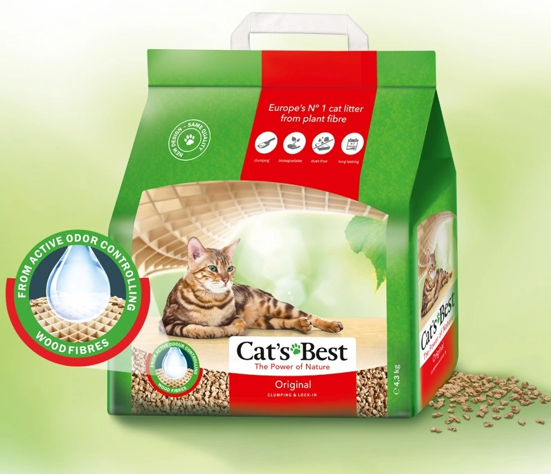Cats Best Øko Plus klumpende Kattegrus 4,3 kg