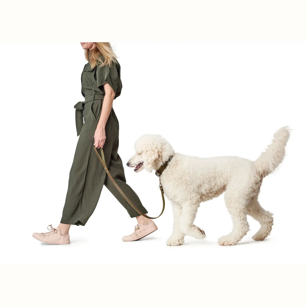 Hunter Aalborg Sport Oliven 37 hundehalsbånd - 28-33 cm