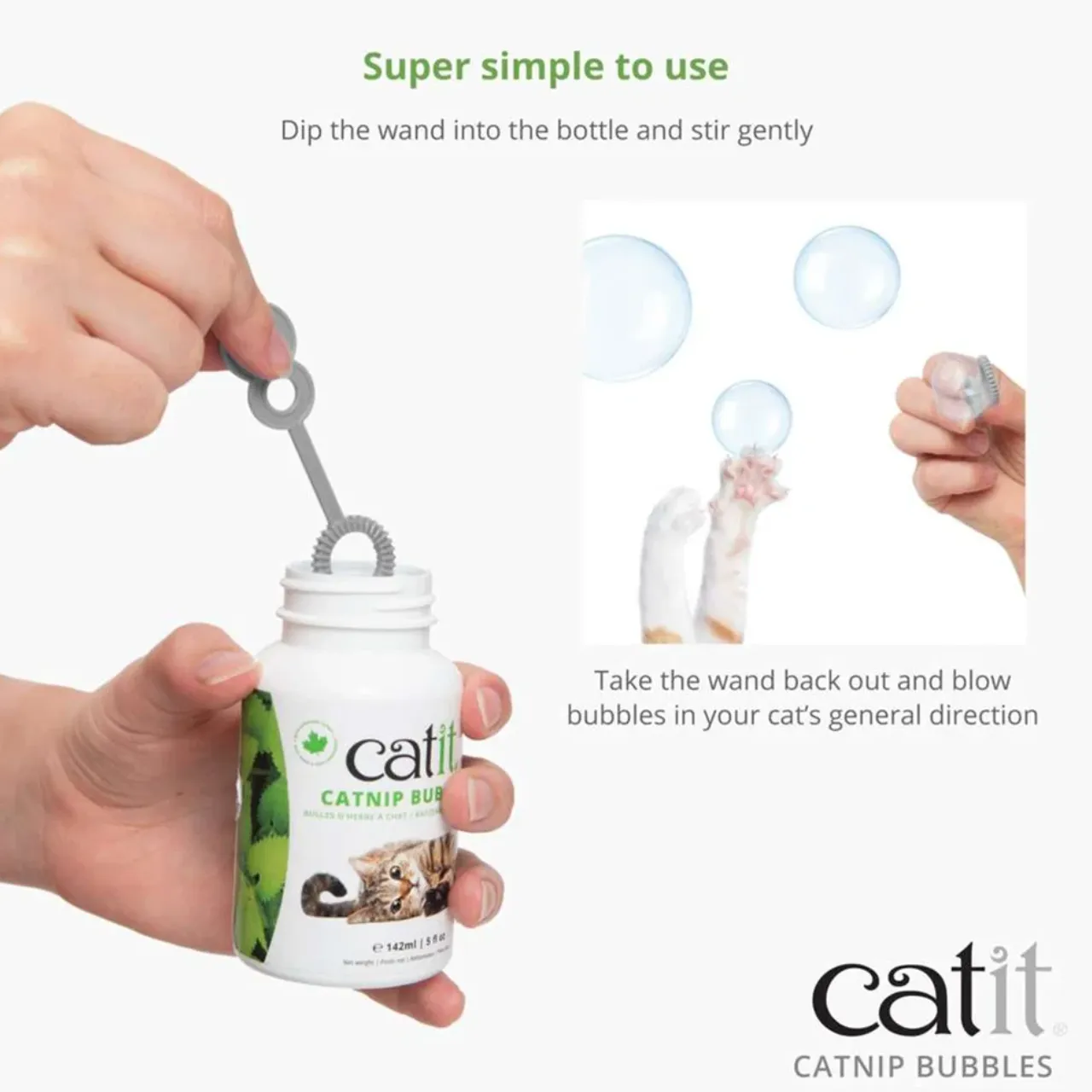 Catit sæbebobler med katteurt 142 ml