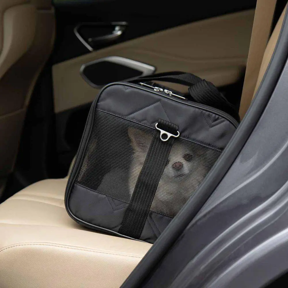 Sherpa Original Deluxe Sort hundetaske Medium 43x28x26,5 cm Max 7kg
