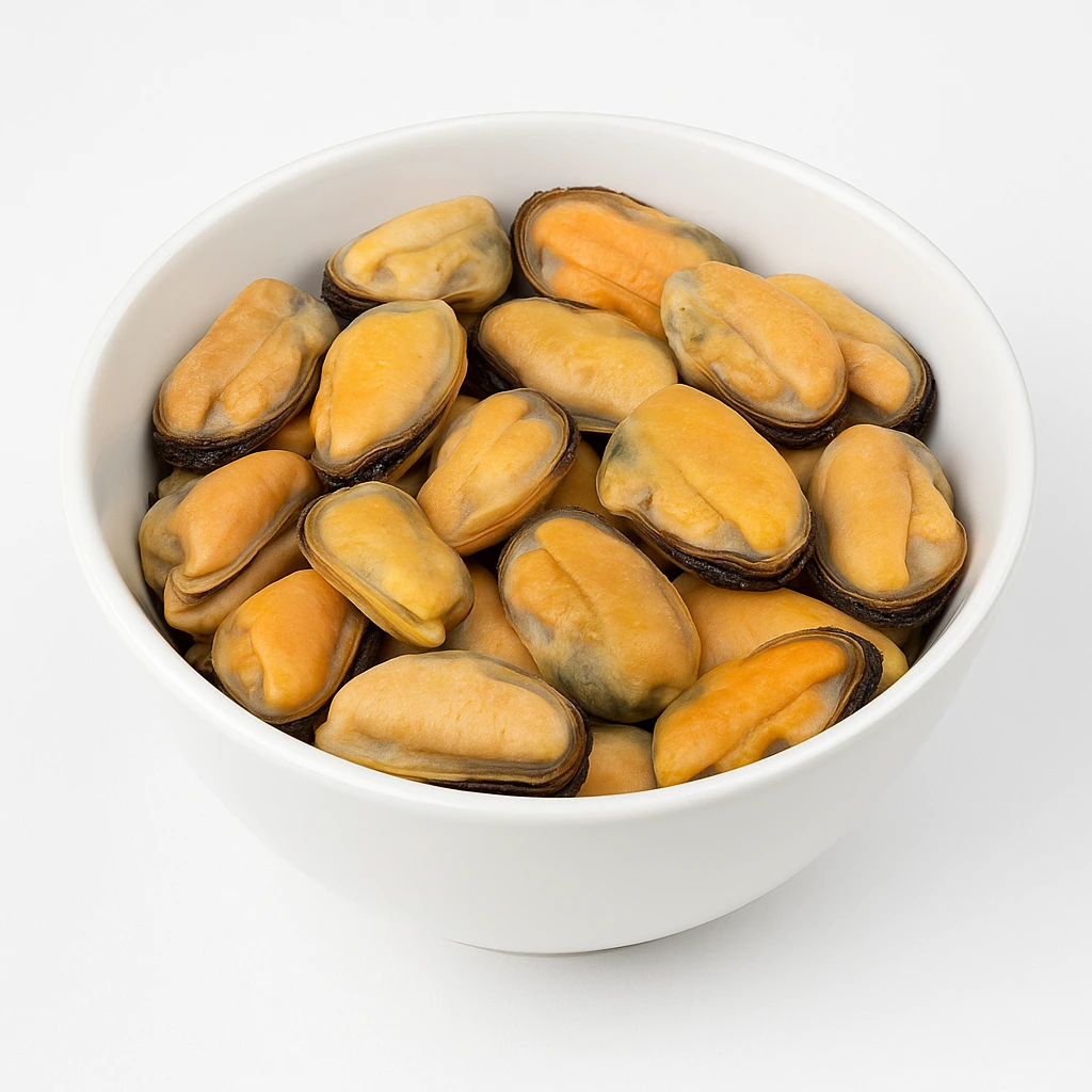 Blåmuslinger uden Skal - 1 kg (Frosne)