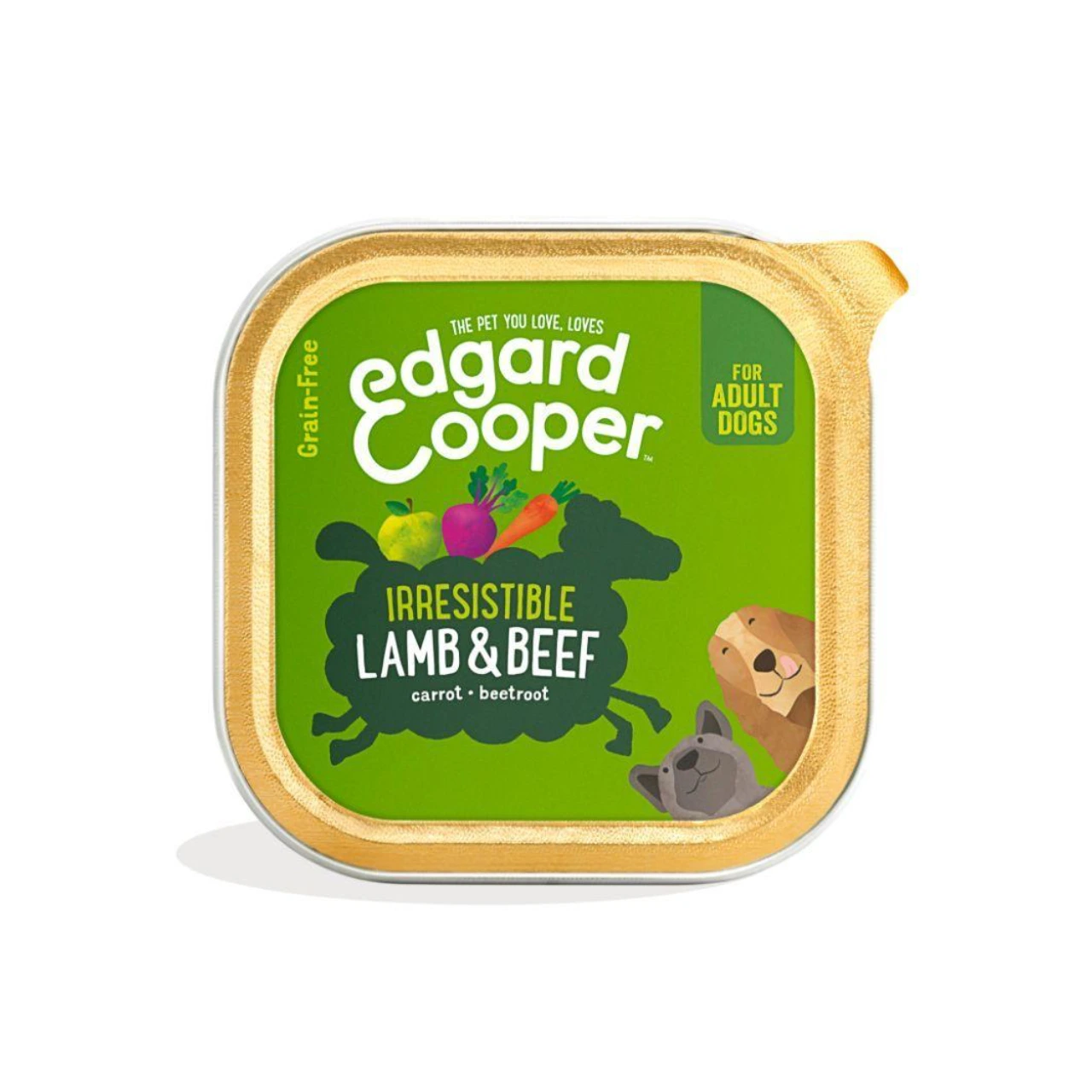 Edgard & Cooper Pate multipakke til hund 4 x 300 g