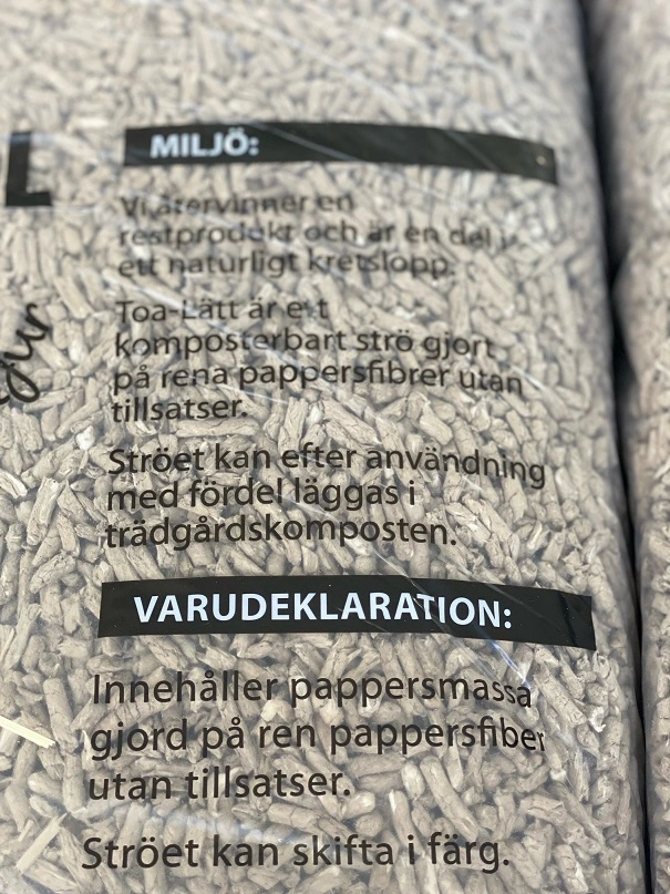 TOA-LÄTT Kattestrø - Kattegrus 55 liter