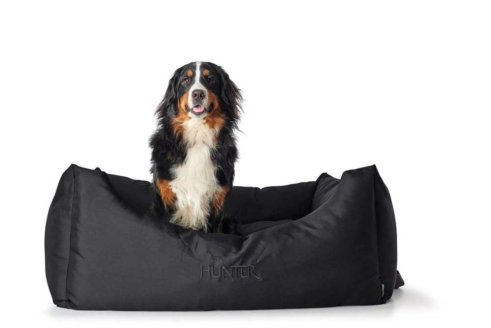 Hunter hundeseng Gent antibakteriel Medium 80x60 cm Sort
