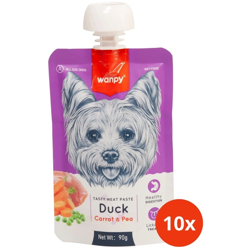 Wanpy Tasty Paste And 90 g - lækker slikbar hundesnack med and