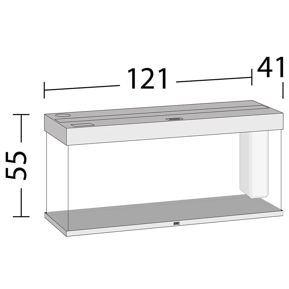 Juwel Rio 240 L Hvid 121x41x55 cm