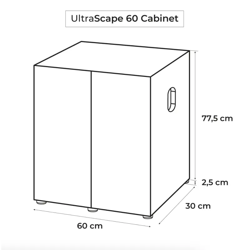 AquaEl Cabinet Ultra Scape 60 Snow
