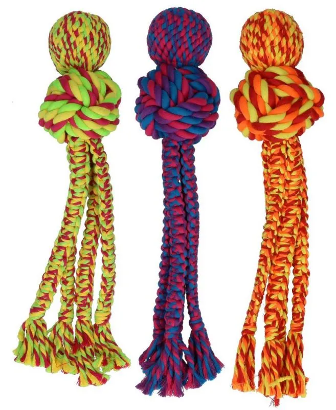 KONG Wubba Weaves L 38 cm Mix - hundelegetøj