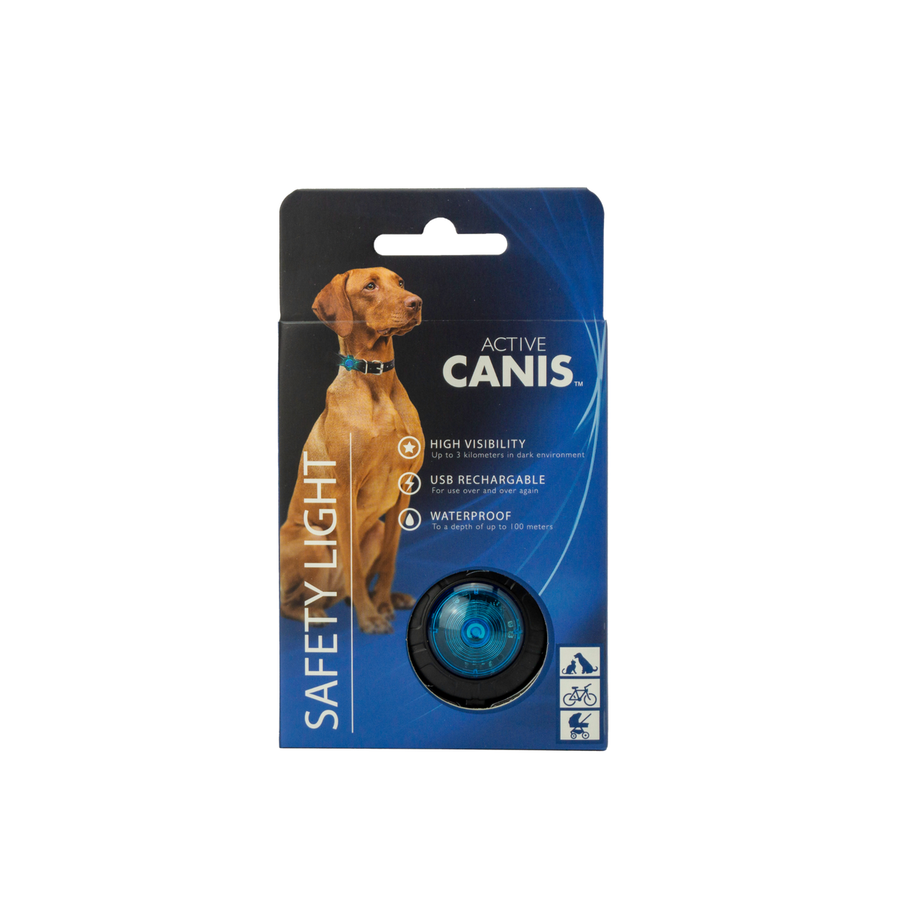 Active Canis Safety Lights hundelygte blå