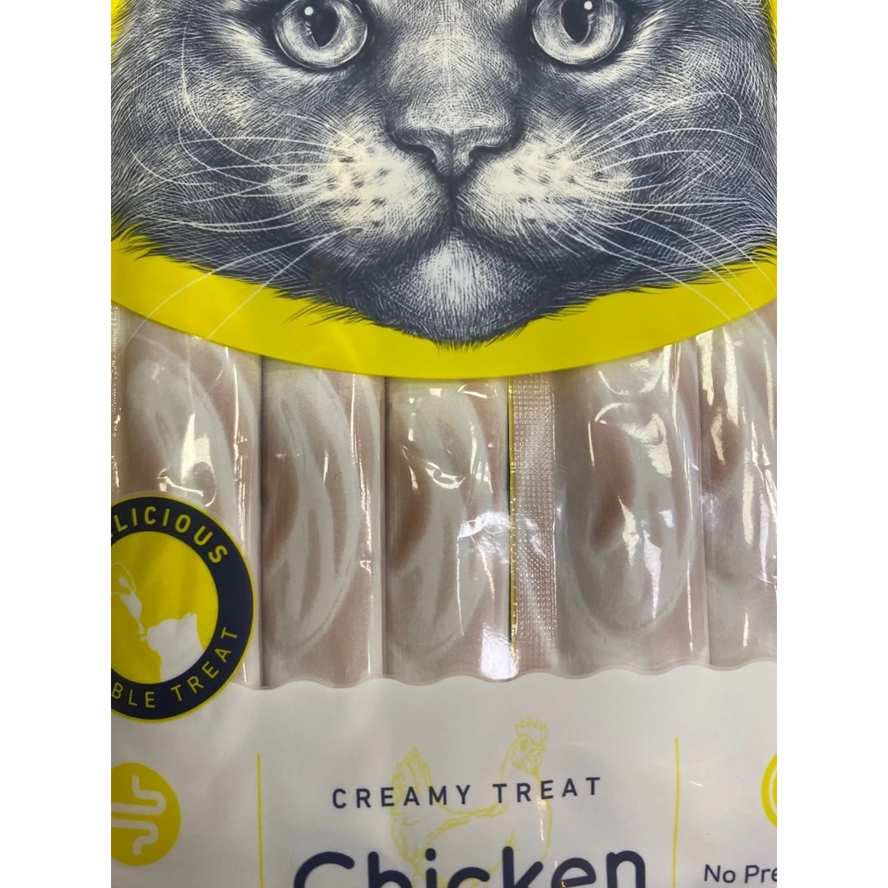Wanpy Kat Cremet Slikbar Godbid med Kylling