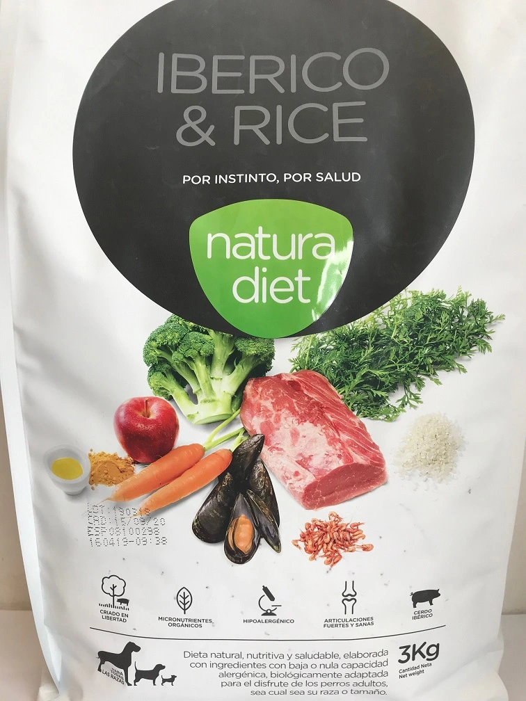 Natura Diet Iberico og Ris Hundefoder 3 kg - Naturlig ernæring