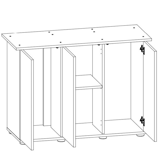 Juwel Akv. Bord/skab Sbx 450 Grå 151x51x66 cm Rio 450 L
