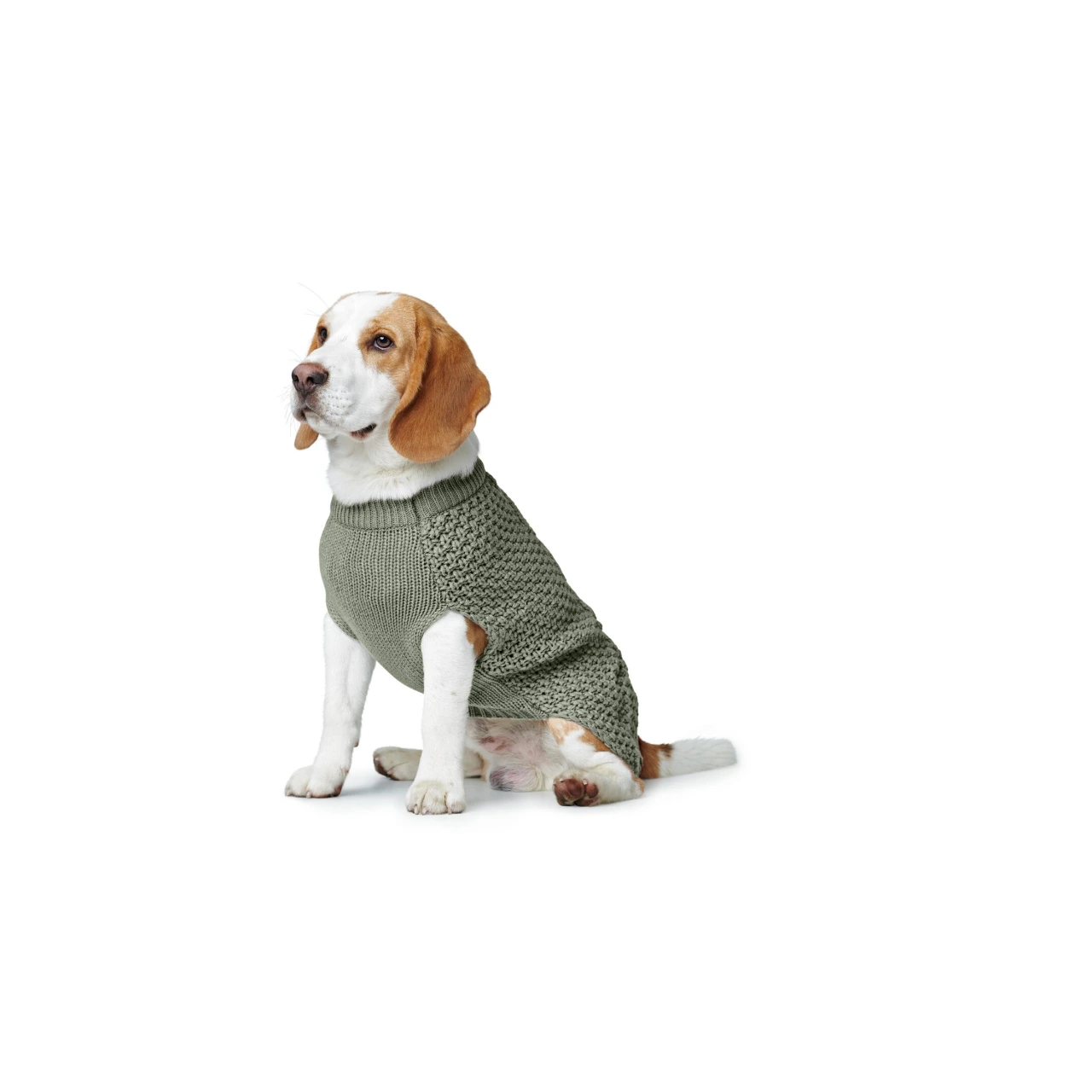Hunter Malmø hundesweater Khaki str 30 - varm og blød komfort