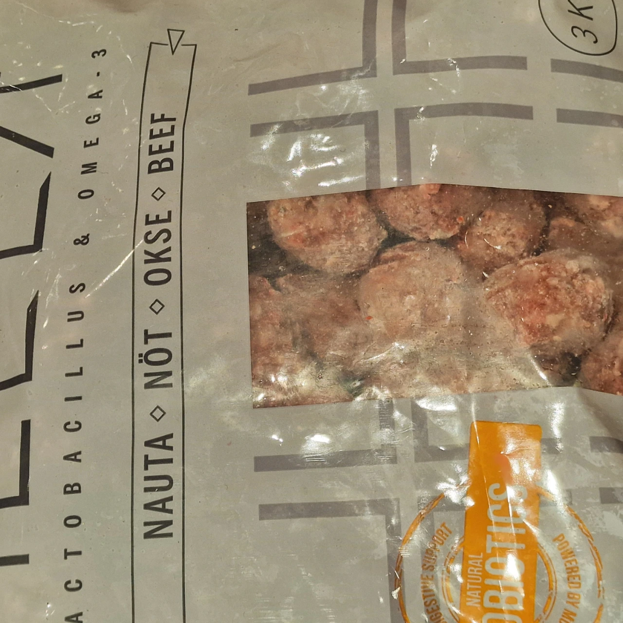MUSH HELLÄ Okse 3 kg - Naturligt råfoder til din hund