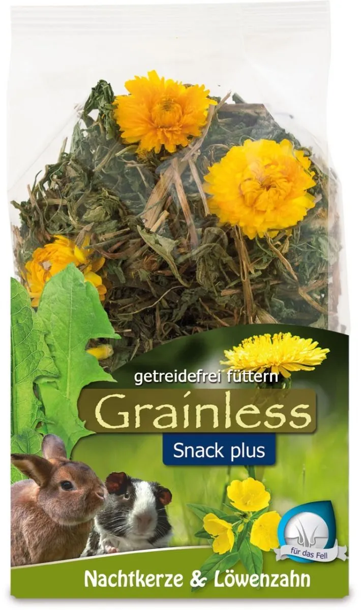 JR Farm Grainless PLUS Kæmpenatlys og Mælkebøtte 100g