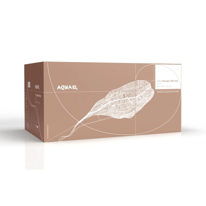 AquaEl Akvarie og Lampe Ultra Scape 90 Snow